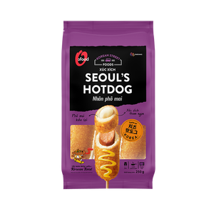 O'Food Seoul's Hotdog con Queso Mozzarella y Salchicha, Auténtica Comida Callejera Coreana, Corn Dog Congelado, Venta al por Mayor para Minoristas - Product Image 2