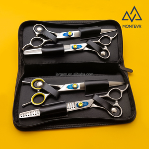 Juego <span class=keywords><strong>de</strong></span> Tijeras <span class=keywords><strong>de</strong></span> Peluquería Canina Japonesas <span class=keywords><strong>de</strong></span> 7.5 Pulgadas, Tijeras Súper Afiladas con Microdentados para Peluqueros <span class=keywords><strong>de</strong></span> <span class=keywords><strong>Mascotas</strong></span> - Product Image 6