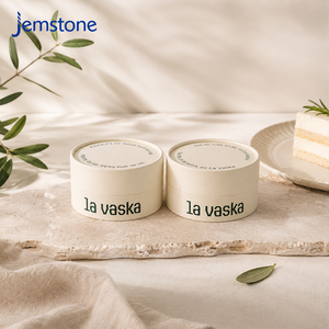 Customized Logo Recyclable <b>Kraft</b> Paper Tube <b>Box</b> for Macaron Chocolate Basque Cheesecake Food Grade Round Cylinder Packaging <b>Box</b> - Product Image 2