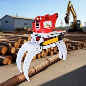 Hongtuo gergaji ukir pohon ekskavator, Kombo gergaji potong untuk log cepat mengurangi kerusakan kayu pegangan hidrolik - Product Image 4