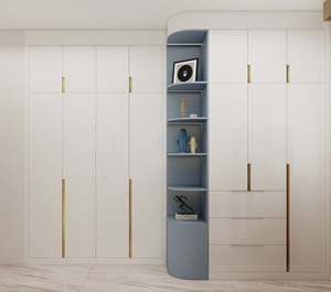 Armoire portable intégrée, style moderne, armoire sur mesure pour chambre à coucher, ensemble de meubles, dressing avec commode - Product Image 5