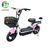 Meilleure vente en gros scooter électrique avec panier nouveau vélo de ville 12v cc avec siège arrière 48v tension bas prix