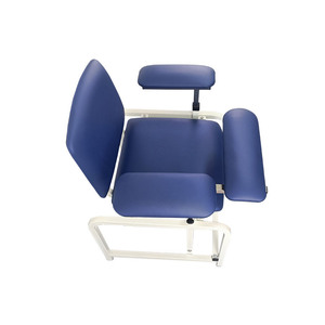 Vente directe d'usine de chaises robustes et durables avec accoudoirs manuels et réglage en hauteur ; chaises pour la collecte de sang et chaises pour la transfusion sanguine. - Product Image 2
