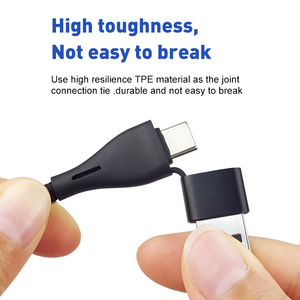 Vente en gros Câble 2 en 1 120W USB A vers Type C IOS Affichage numérique Tressé Charge rapide Câble USB pour Samsung Xiaomi - Product Image 2