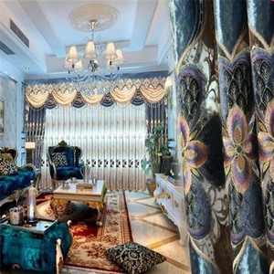 Luxury Modern Solid Color Polyester Cheap Good Quality Home Blackout <strong>Curtains</strong> <strong>Window</strong> for Sitting Room - Product Image 3