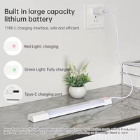 Lampe murale sans fil à détecteur de mouvement |   Applique murale sans fil rechargeable USB-C |   Lampe de nuit magnétique à coller pour les situations d'urgence et les couloirs