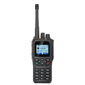 DP990 DMR 3层模拟显示便携式远程无线电AES256对讲机带蓝牙全球定位系统