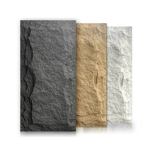 Hiện đại bán buôn PU đá đá nhân tạo Faux đá da Veneer tường bảng điều chỉnh không thấm nước bên ngoài PU tấm ốp cho phòng tập thể dục - Product Image 5