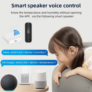 Sensor de temperatura y humedad TUYA Bluetooth negro o blanco opcional personalizar escenas de automatización para un hogar <span class=keywords><strong>c</strong></span>ómodo - Product Image 5