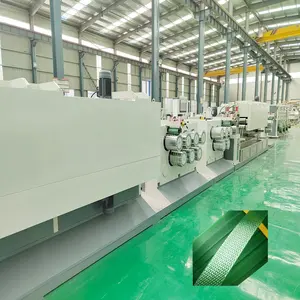 350-400 kg/h PLC controlla la linea di produzione del nastro della fascia della cinghia di reggiatura dell'imballaggio del poliestere dell'animale domestico di plastica