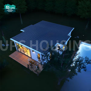 Casa Modular de <span class=keywords><strong>cuatro</strong></span> dormitorios bien terminada con instalaciones de cocina, techo inclinado, cochera, para apartamentos, Material de panel sándwich hecho - Product Image 4