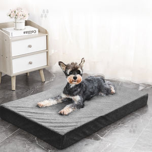 Venta al por mayor grande antideslizante extraíble rectángulo grueso espuma ortopédica perro cama Mat cojín - Product Image 1