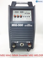 Machine à souder MAINSTAR nouvelle génération 500 ampères DC Inverter MIG/MAG/MMA/CO2 avec alimentateur de fil robuste à 4 rouleaux séparés, cycle de travail 60%