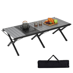 Wholesale High Quality Outdoor Portable Detachable Aluminum <b>Foldable</b> Egg Roll Igt Camping <b>Table</b> - Product Image 1