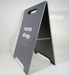 Tùy chỉnh gương thép không gỉ a-khung hai mặt sàn đứng quảng cáo Đăng với IP65 thời tiết kháng cho sử dụng ngoài trời - Product Image 2