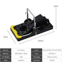 Tueur de souris de pièges à pression de rats en plastique Durable de haute qualité pour la lutte antiparasitaire intérieure et extérieure efficace pour la répulsion des rongeurs