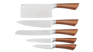 Juego de 5 <span class=keywords><strong>Cuchillos</strong></span> de Cocina de Acero Inoxidable, Cuchillo para Carne, Cuchillo para Pan, Cuchillo <span class=keywords><strong>Universal</strong></span> para Frutas - Product Image 3