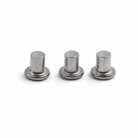 # 6 # 8 # Rivet auto-sertissant en alliage d'aluminium et acier inoxydable 304 DIN660 à tête ronde pleine, 10 1/4 x 1/2, M2 M2.5 M3 M4 M5 M6