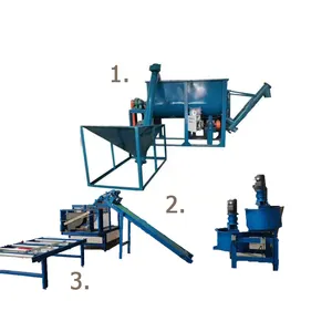 Dry Mortar Mixer Machine EPS Foam Coating Machine EPS Cornice Coating Machine Production Line