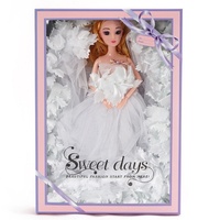 Poupée en robe de mariée, jouet pour petite fille, coffret cadeau princesse féerique, jouets pour enfants