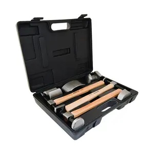 Set di utensili manuali da 7 pezzi Set di strumenti a martello per strumento di riparazione di lamiere (martelli e rivestimento in lamiera)