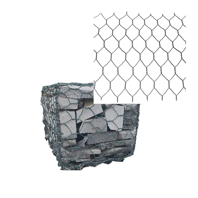 स्टोन गेबियन वायर मेष पिंजरा धातु हेक्सागोनल दीवार टोकरी गेबियन वेल्डेड गेबियन पिंजरे बॉक्स