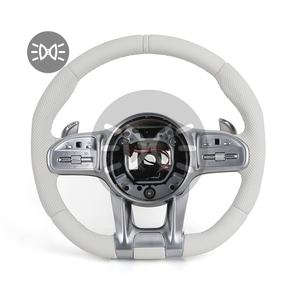 Volant en cuir blanc pour <span class=keywords><strong>Mercedes</strong></span> Benz W205 W211 W177 W221 GLS X167 GLA45 X156 Gle 53 <span class=keywords><strong>AMG</strong></span> <span class=keywords><strong>GT</strong></span> <span class=keywords><strong>2023</strong></span> - Product Image 1