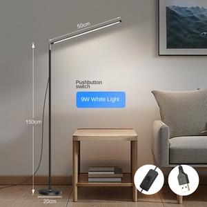 Lampe sur pied LED moderne minimaliste nordique avec abat-jour en cristal jaune/rose en acier inoxydable, décoration de luxe pour salon, chambre à coucher, chevet - Product Image 5