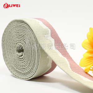 סרטים ארוגים ג'קארד טרילין גליים בעובי 38 מ\"מ (1.5 אינץ') במגוון צבעים לתיקים, חגורות וטקסטיל, רצועות ניילון. - Product Image 3