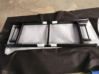 Cadre de base de table d'hôtel pliable autoportant le plus populaire peinture noire pieds de table à manger en fer et métal
