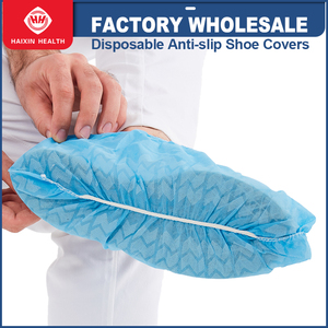 Hồ Bắc haixin dùng một lần giày bao gồm không dệt overshoe bán buôn không trượt Giày Bìa bán buôn bụi màu xanh bằng chứng in Giày <span class=keywords><strong>cap</strong></span> - Product Image 2