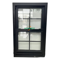 Ventana Corredera Vertical de Aluminio con Vidrio Templado, Aislante del Sonido, Resistente al Viento y a la Lluvia, para Balcón, Cocina o Sótano