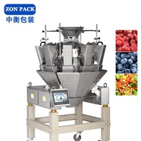 Máquina de Pesaje y Empaquetado de Alta Velocidad, 10 Cabezales, Combinación Estándar, Máquina Pesadora Multicabezal para Alimentos y Snacks