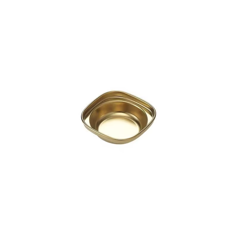 Piatto da degustazione 304, un giro - oro.