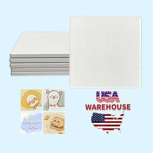 Square and Round Tiles Diy Make Your Own <b>Coasters</b> Cup <b>Coaster</b> for Sublimation Heat Transfer Printing - Product Image 1
