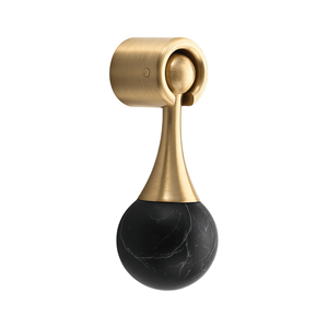 Poignées de style médiéval en laiton à trou unique - Boutons ronds à boule multicolores pour armoire/placard/meuble TV/tiroir - Product Image 6