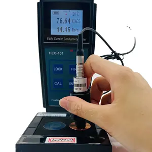 HUATEC NDT équipements D'essai HEC-101 Courants de Foucault cuivre Conductimètre Numérique Al testeur de conductivité