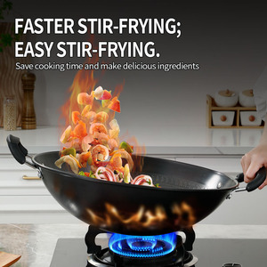 <span class=keywords><strong>Wok</strong></span> Universal Resistente con Diseño de Panal, Construcción de Acero Inoxidable y Hierro, Sin Recubrimiento, Resistente al Óxido - Product Image 4