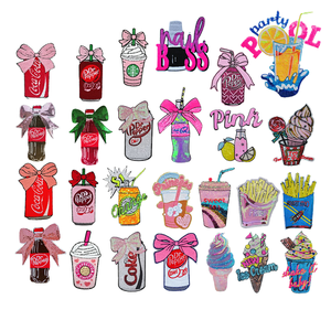 Hot Bán Dễ Thương Sắt Trên Ủng Hộ Những Người Yêu Thích Món Quà Trang Trí Màu Hồng Màu Đỏ Valentine Ngày Vải Sequins Thêu Hoa Phong Bì Mũ - Product Image 1