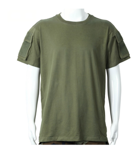Camisetas tácticas verdes DFT09, polos de manga corta con múltiples bolsillos - Product Image 4