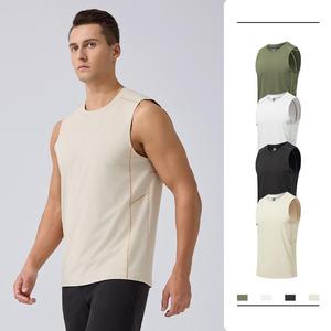 Nouveau design – Débardeur de sport en polyester solide pour homme, séchage rapide, personnalisable, idéal pour l'été et la gym – Athlithc - Product Image 2