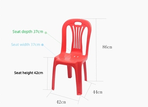 Suministro al por Mayor Oferta Silla <span class=keywords><strong>de</strong></span> Comedor <span class=keywords><strong>de</strong></span> <span class=keywords><strong>Plástico</strong></span> sin Reposabrazos Silla <span class=keywords><strong>de</strong></span> Ocio para Exteriores Engrosada y Resistente a Caídas para Puesto <span class=keywords><strong>de</strong></span> Comida Barata - Product Image 4
