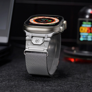 New Chất Lượng Tốt Titan Kim Loại Thép Không Gỉ Milan Vòng Ban Nhạc Dây Đeo Cho Apple Xem Siêu 49Mm (Wb1140t) - Product Image 3