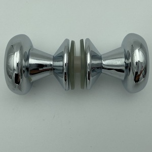 Manija de Baño Kellyto K216 de un Solo Orificio, Aleación de Zinc, Cromada, Accesorio para Puerta de Vidrio, 27.5mm de Diámetro - Product Image 2