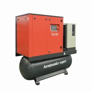 Ai rcompressors Industrial 16 Hp 15 Kw Combined Rotary Screw Air Compressor For Sandblasting Laser Cutting