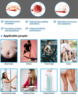 Chaussettes de compression pour femmes en nylon respirant et évacuant l'humidité, pour la course à pied, 20-30 mmHg, pour les varices