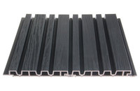 Largeur du grand panneau mural co-extrudé et décoration murale à rainure extérieure étroite 245mm