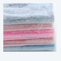 Nouveau approprié 100% Polyester fausse fourrure lapin tissu recyclé pour la maison couvertures Textiles coussins oreillers vêtements chaussures recyclés