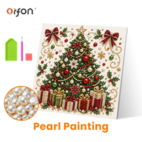 Kit de Peinture Diamant 5D DIY en Gros pour Enfants, Motif Arbre de Noël, Art Mural Perlé, Décoration de Noël pour la Maison, Cadeau Artisanat, Personnalisable en Gros