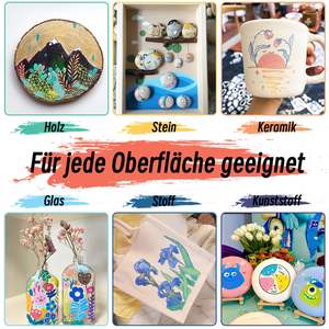 Toksik Olmayan Mürekkepli Akrilik Kalem Seti 0.7 Gökkuşağı Sanat Seti Kumaş Kalemleri Endüstriyel Boya Kalemi - Product Image 3